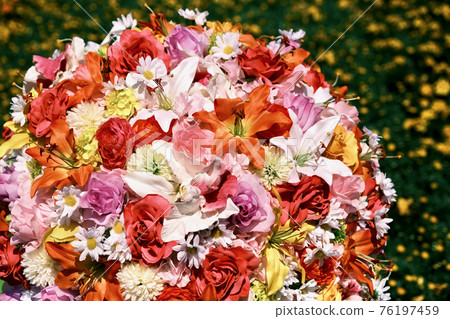 [神奈川]橫濱紅磚倉庫的花壇（花球） 76197459