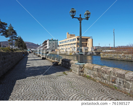 Otaru Canal Gas lamp and cobblestone walkway Otaru Canal Gas lamp and cobblestone walkway 76198527