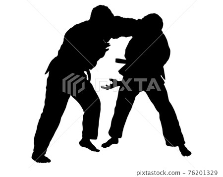 Judo silhouette_kumite Judo silhouette_kumite 76201329