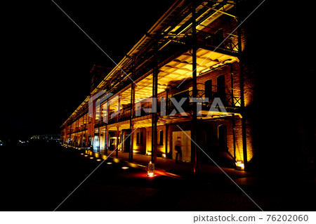 [Kanagawa] Yokohama Red Brick Warehouse at night (night view) 76202060