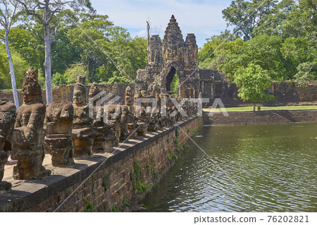 Cambodia ruins Bayon world heritage Cambodia ruins Bayon world heritage 76202821