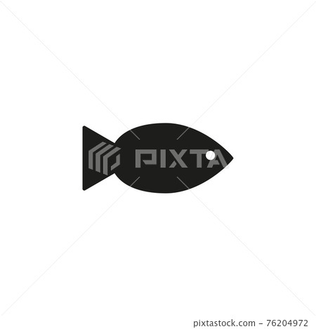 Fish, food, sea icon. Vector illustration, flat design. Fish, food, sea icon. Vector illustration, flat design. 76204972