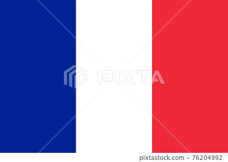 France Flag. Official flag of France. Vector illustration. France Flag. Official flag of France. Vector illustration. 76204992