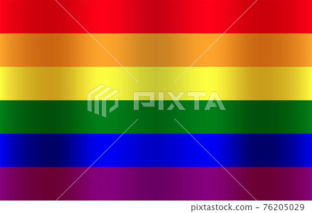 Flag, lgbt, rainbow icon. Vector illustration, flat design. 76205029
