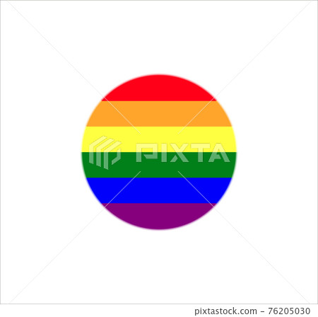 Flag, lgbt, rainbow icon. Vector illustration, flat design. 76205030