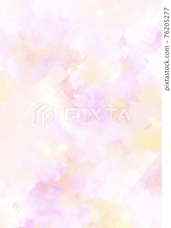 可愛的粉紅色和黃色水彩紋理背景 76205277