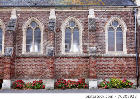 Old brick church in Europe Old brick church in Europe 76205928
