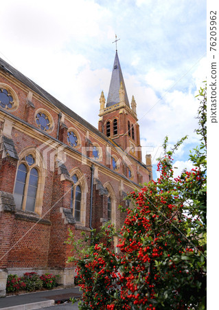 歐洲磚老教堂外觀 歐洲磚老教堂外觀 76205962