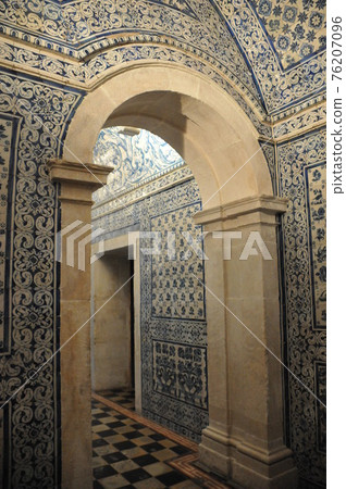 Azulejos of the Church of Nossa Senora da Nazaré, Nazaré, Portugal 76207096