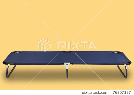 blue clamshell for camping or for travel, on a yellow background, concept, horizontal layout blue clamshell for camping or for travel, on a yellow background, concept, horizontal layout 76207357