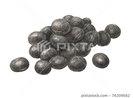 黑豆手繪水彩鉛筆劃 76209082