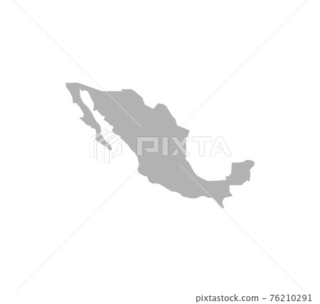 Mexico on white background. Vector illustration. Gray Mexico on white background. Vector illustration. Gray 76210291