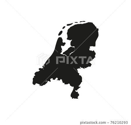 Netherland map on white background. Vector illustration. Netherland map on white background. Vector illustration. 76210293
