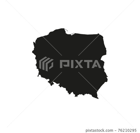 Poland map on white background. Vector illustration. Poland map on white background. Vector illustration. 76210295