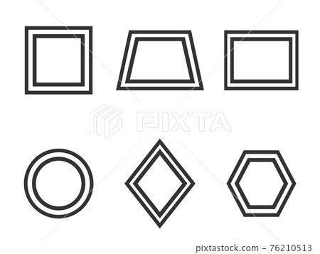 Basic geometric shapes icon set. Vector... - Stock Illustration ...