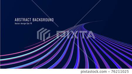Abstract blue track or path formed by cool... - Stock Illustration ...