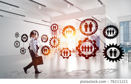 Networking and social communication concept as effective point for modern business Networking and social communication concept as effective point for modern business 76211221