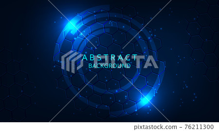 futuristic hexagons Vector illustration background. 76211300