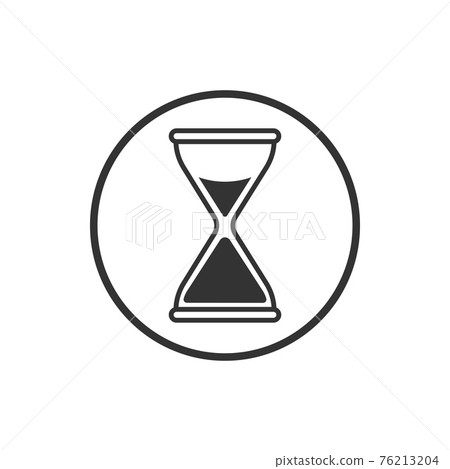 Hourglass, sand, time icon. Vector illustration, flat design. Hourglass, sand, time icon. Vector illustration, flat design. 76213204