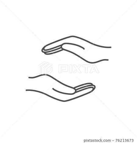 Help hand icon. Vector illustration, flat design. 76213673