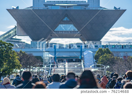 Comiket procession event Big Sight Odaiba Tokyo Bay downtown Tokyo train skyscraper Yurikamome Comiket procession event Big Sight Odaiba Tokyo Bay downtown Tokyo train skyscraper Yurikamome 76214688
