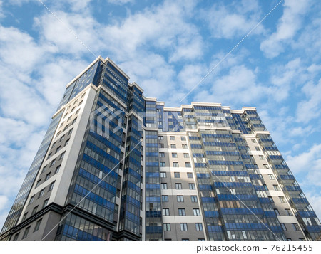 High-rises apartment buildings against the sky High-rises apartment buildings against the sky 76215455