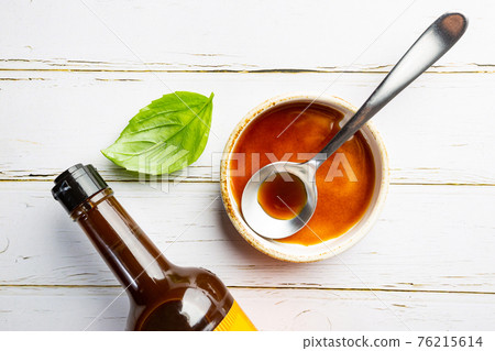 Worcestershire sauce in a bowl 76215614