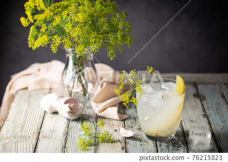 Brine cocktail in a glass Brine cocktail in a glass 76215823