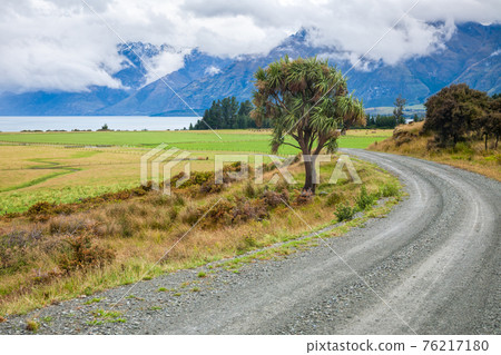 Dirt road in New Zealand 76217180