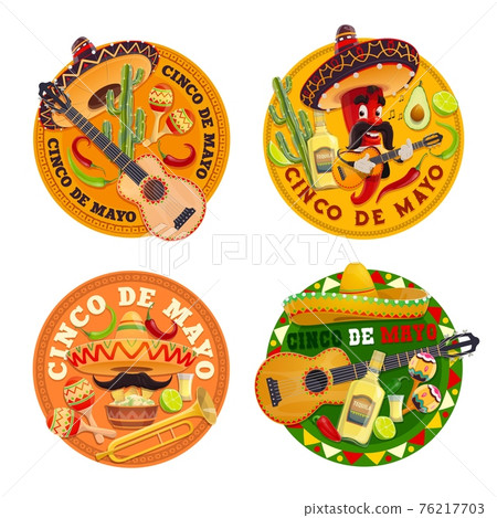 Cinco de Mayo Mexican holiday chilli and sombreros Cinco de Mayo Mexican holiday chilli and sombreros 76217703