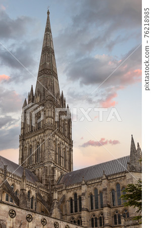 Salisbury Cathedral spire Wiltshire South West England UK 76218985