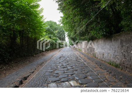Panoramic view of Appian Way (Via Appia) 76221634