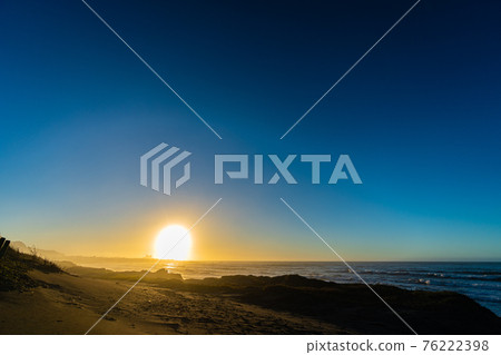 Chiba Shirahama Sky Coast Beach Sandy Beach Sea Wave Clouds Tide Emergence Summer Shirahama Town Sunrise Asahi 76222398