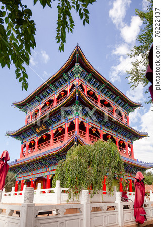 Temple on Hong Shan hill Urumqi Xinjiang China 76222437