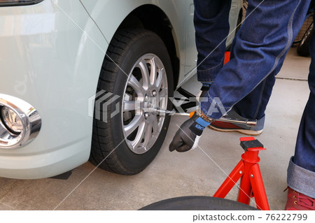 無釘輪胎改普通輪胎的工作場景 76222799