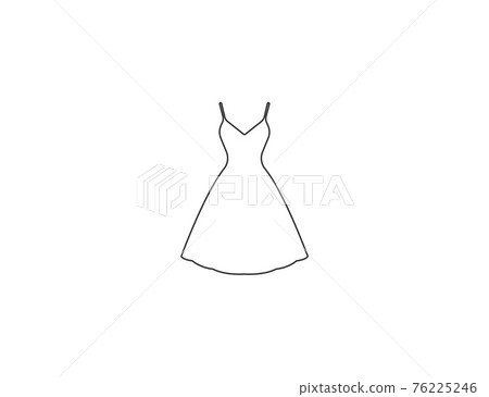 Dress, female dress icon. Vector illustration. Dress, female dress icon. Vector illustration. 76225246