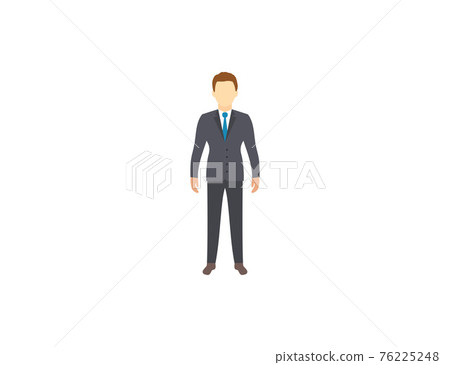 Company head, businessman. Vector illustration. Flat design. Company head, businessman. Vector illustration. Flat design. 76225248