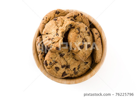 Chocolate chip cookies isolated Chocolate chip cookies isolated 76225796