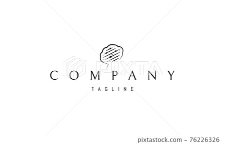 Vector logo on which an abstract image of the brain with neurons inside. Vector logo on which an abstract image of the brain with neurons inside. 76226326