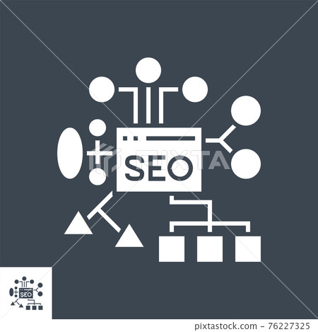 SEO Planing Vector Glyph Icon SEO Planing Vector Glyph Icon 76227325
