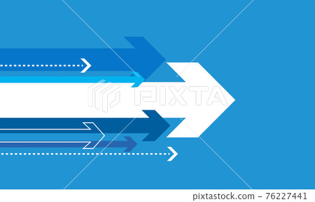 Graphic material of various arrows, copy space on white arrow, vector material Graphic material of various arrows, copy space on white arrow, vector material 76227441