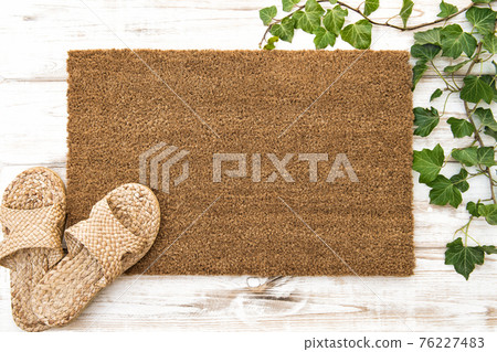 Doormat mock up Floral template mockup house shoes 76227483