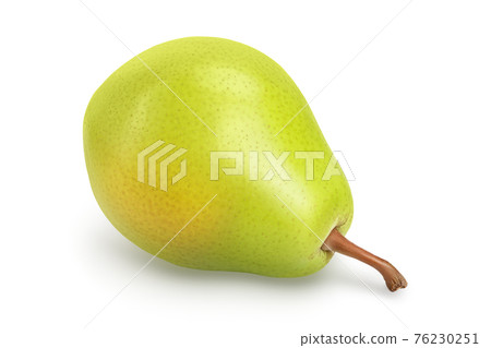 Green pear fruit isolated on white background with clipping path and full depth of field Green pear fruit isolated on white background with clipping path and full depth of field 76230251