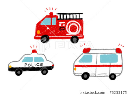 Cute handwritten style illustration of working car 76233175