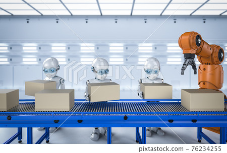 Robot in factory 76234255