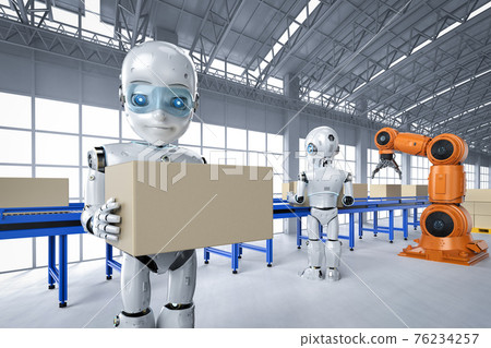 Robot in factory 76234257