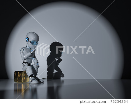 Thinker man robot Thinker man robot 76234264