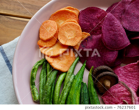 Various vegetable snacks, carrots, mushrooms, sweet potatoes Various vegetable snacks, carrots, mushrooms, sweet potatoes 76237601