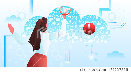 businesswoman pressing virtual application button on touchscreen social media network concept businesswoman pressing virtual application button on touchscreen social media network concept 76237866