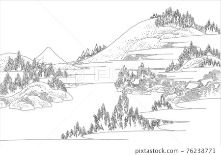 Katsushika Hokusai image Sagami Hakone Lake water line 76238771